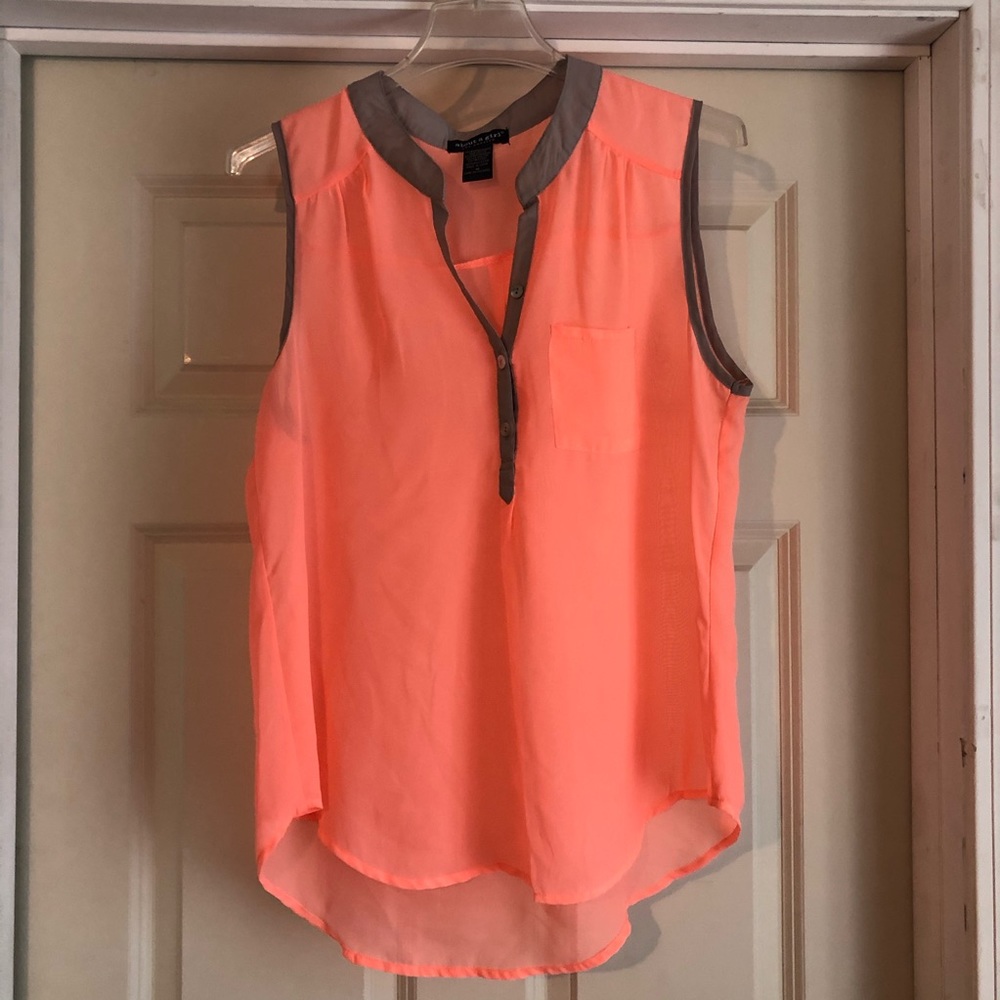 Bright orange tank